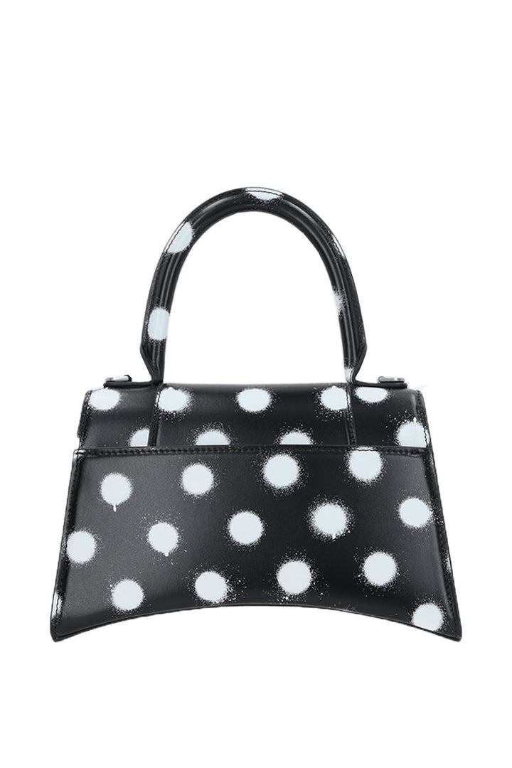 Top Quality Balenciaga Hourglass Small Bag in Sprayed Polka Dots Print