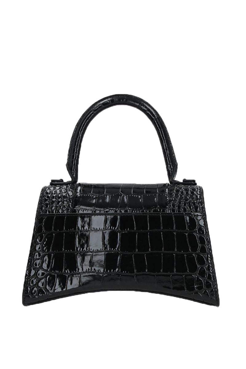 Top Quality Balenciaga Hourglass S in Croc Embossed Leather