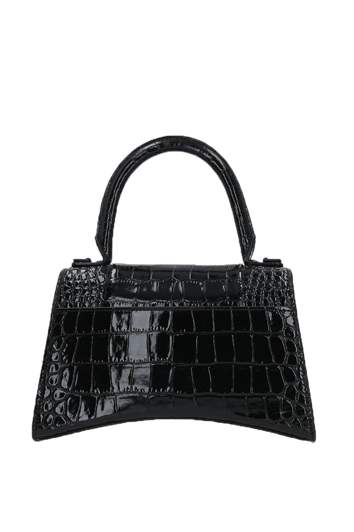 Top Quality Balenciaga Hourglass S in Croc Embossed Leather