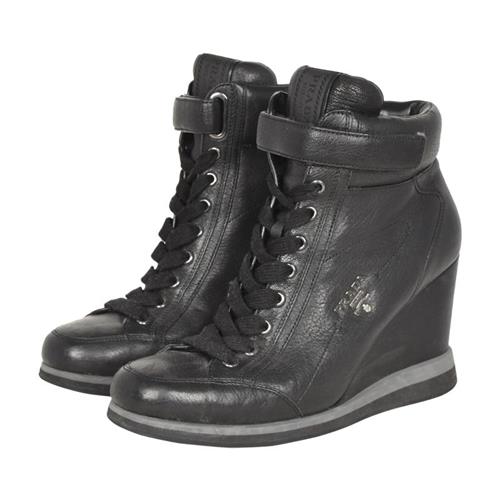 Prada Sport Leather Wedges