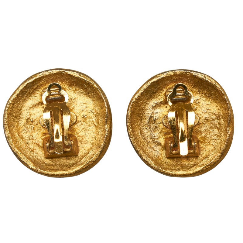 Top Quality Chanel Vintage Cocomark Round Stamp Earring Gold  Ladies Top Quality Chanel (, Paris)