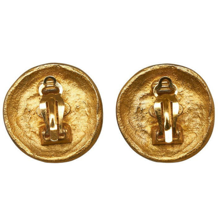 Top Quality Chanel Vintage Cocomark Round Stamp Earring Gold  Ladies Top Quality Chanel (, Paris)