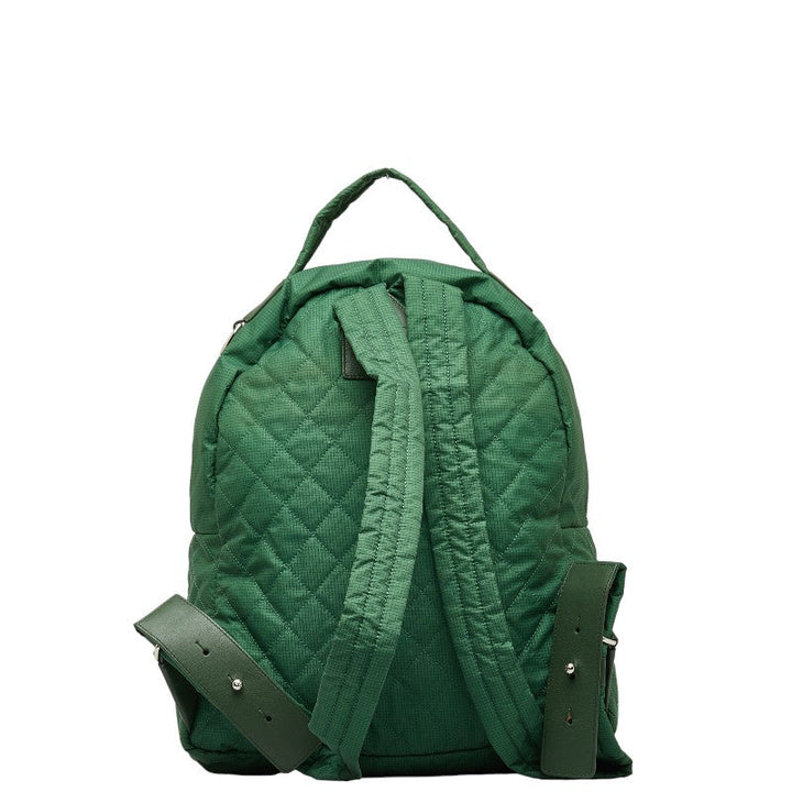 Top Quality Chanel Rucksack Backpack Green Nylon Leather  Chanel