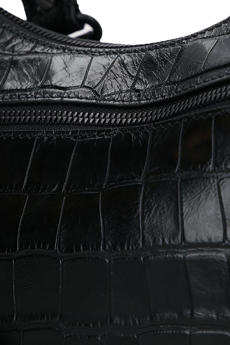 Top Quality Balenciaga Le Cagole S in Croc Embossed Leather