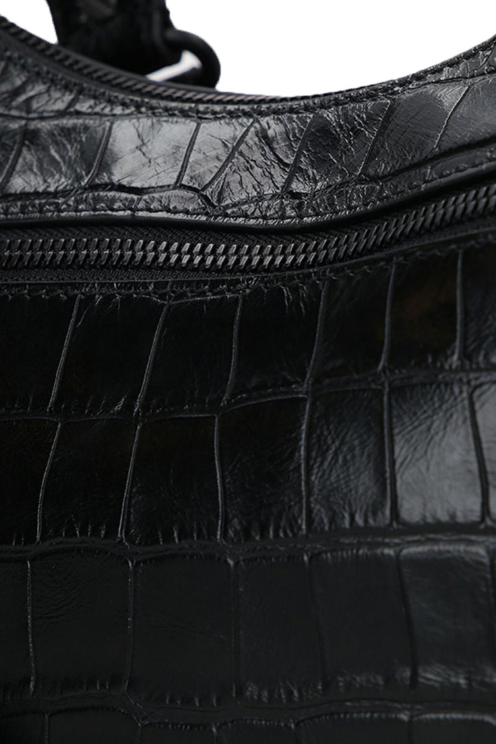Top Quality Balenciaga Le Cagole S in Croc Embossed Leather