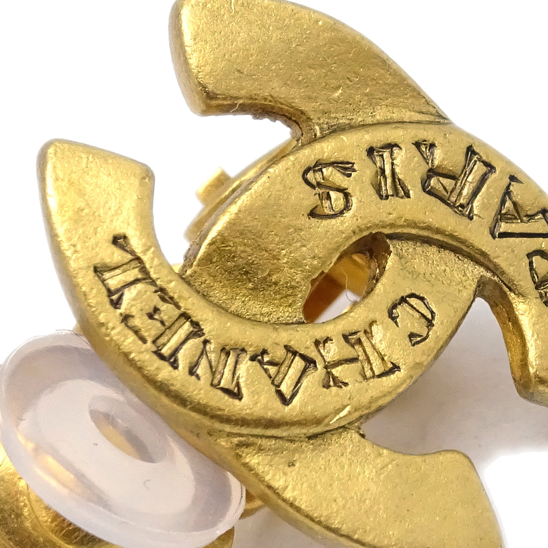 Top Quality Chanel Gold CC Earrings Clip-On 99A