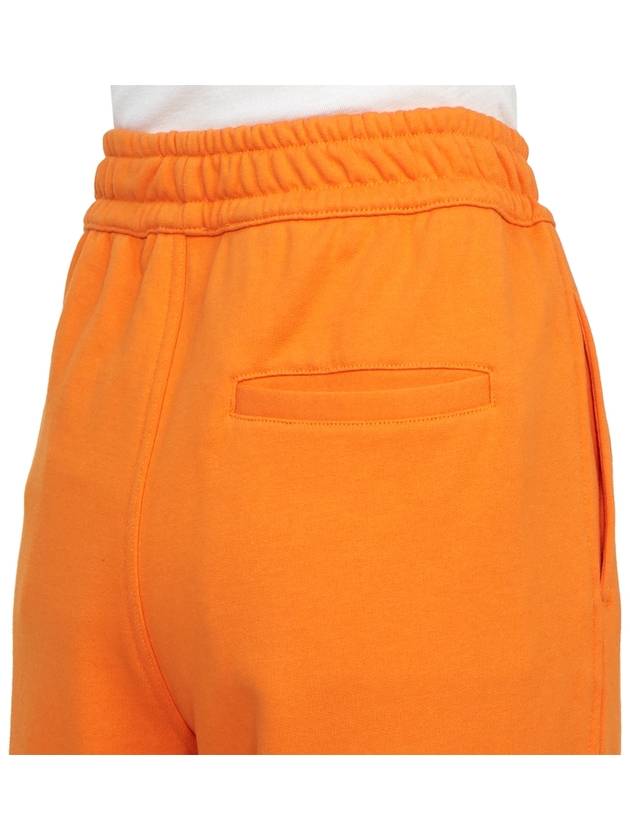 Burberry Logo Patch Cotton Track Pants Orange
