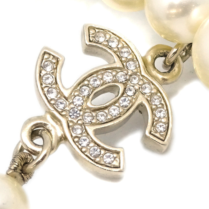 Top Quality Chanel Gold Chain Necklace Rhinestone