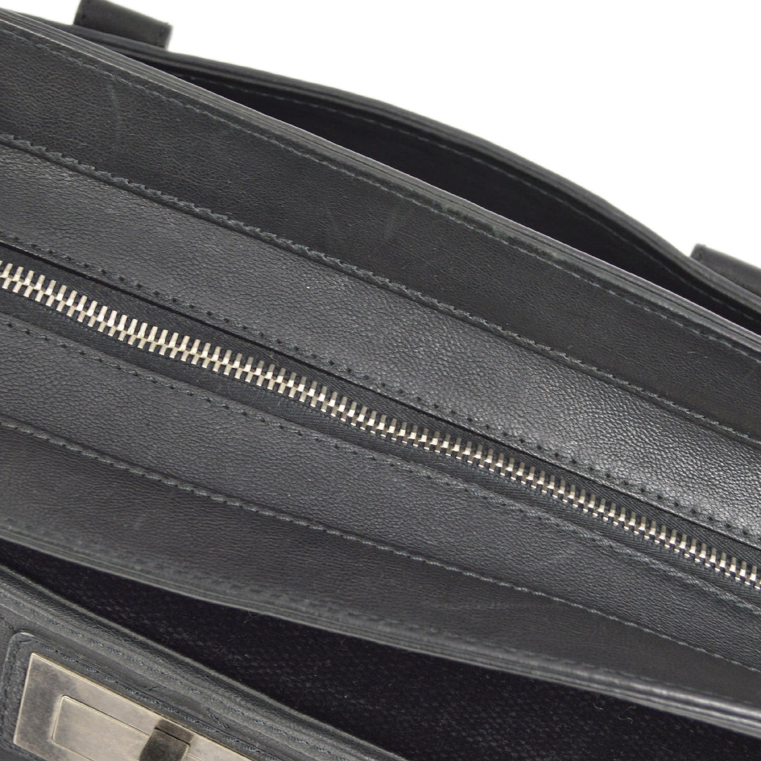 Top Quality Chanel Black Mademoiselle Lock Tote Bag