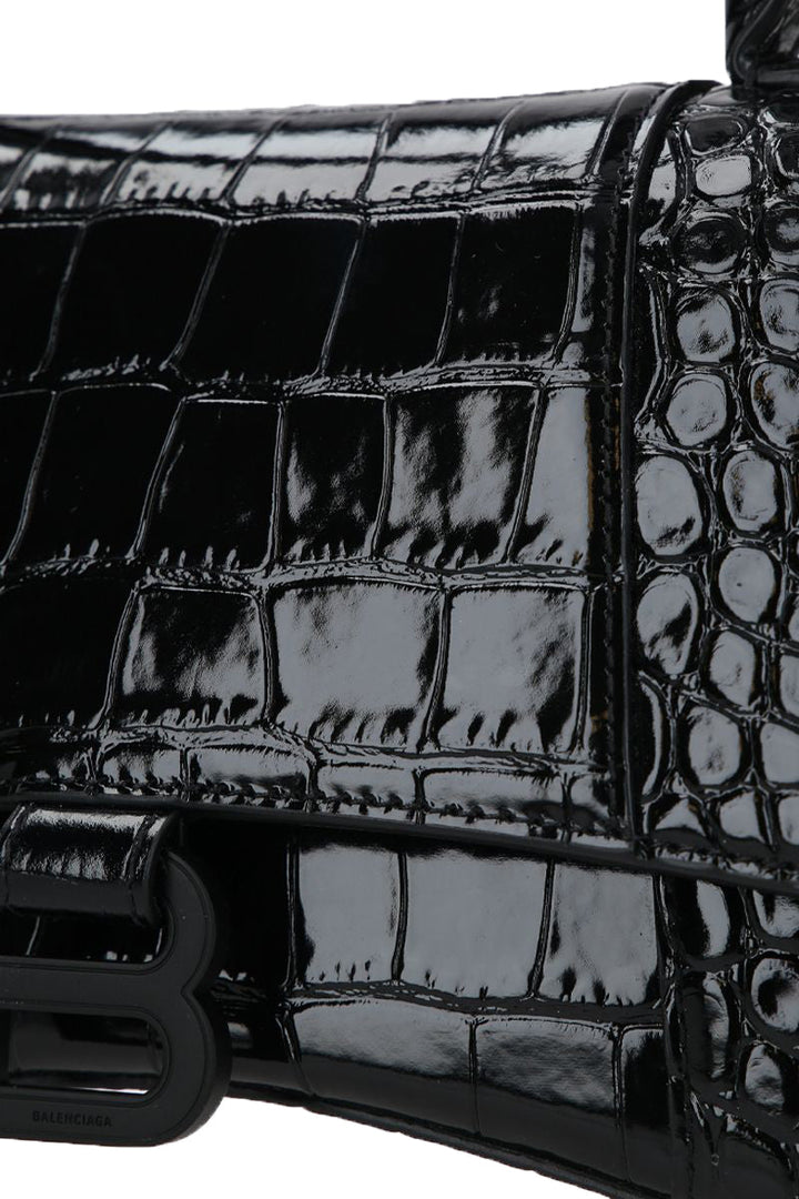 Top Quality Balenciaga Hourglass S in Croc Embossed Leather