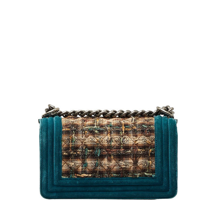 Top Quality Chanel Top Quality Chanel Shoulder Bag Canvas/Sweater/Leather Green Beaches Ladies and Gentlemen
