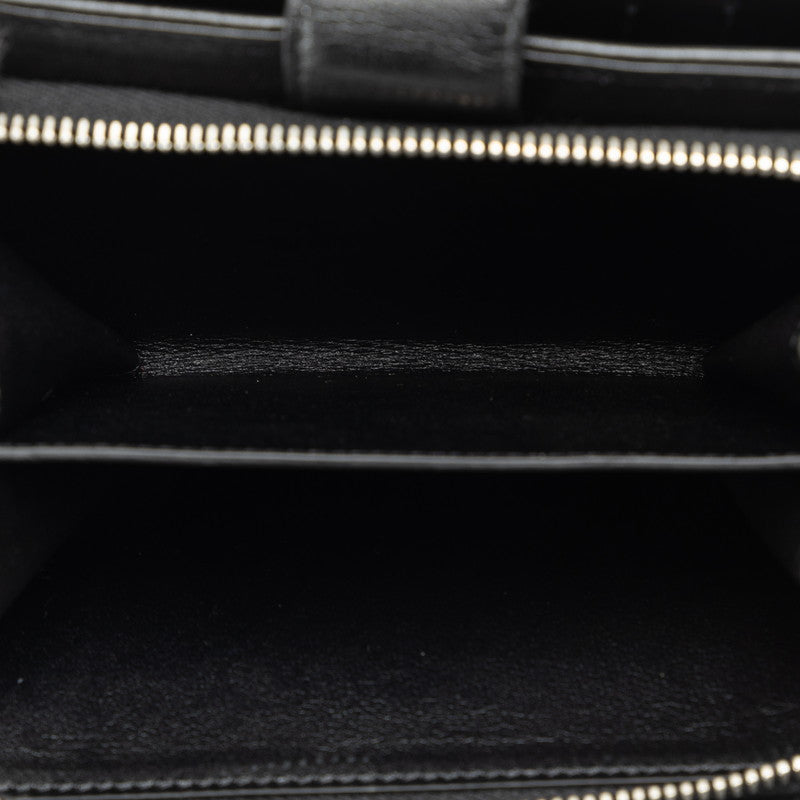Top Quality Chanel Double Folded Wallet Caviar Skin Black Lady Frog