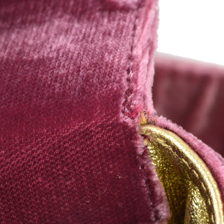 Top Quality Chanel 1994-1996 Pink Velvet Evening Bag