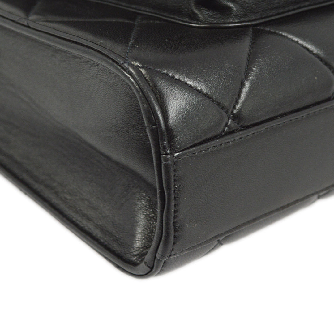 Top Quality Chanel Black Lambskin Briefcase Business Handbag