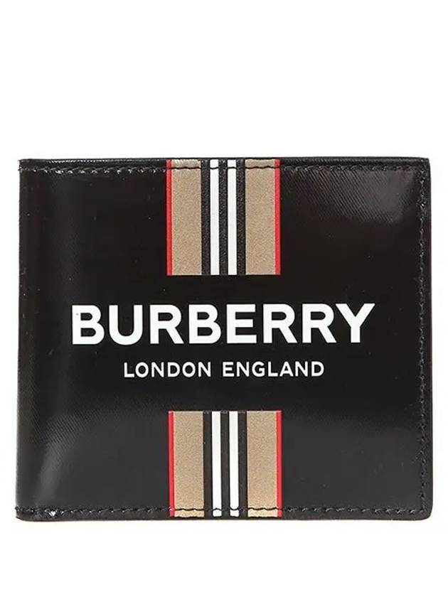 Burberry Striped Logo Bifold Wallet Black
