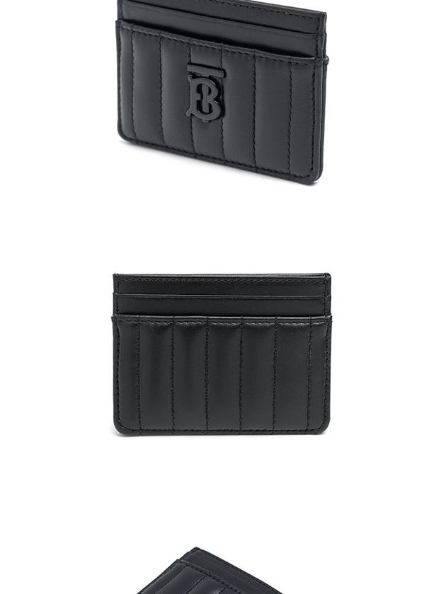 Burberry Quilted Leather Lola Card Wallet Black