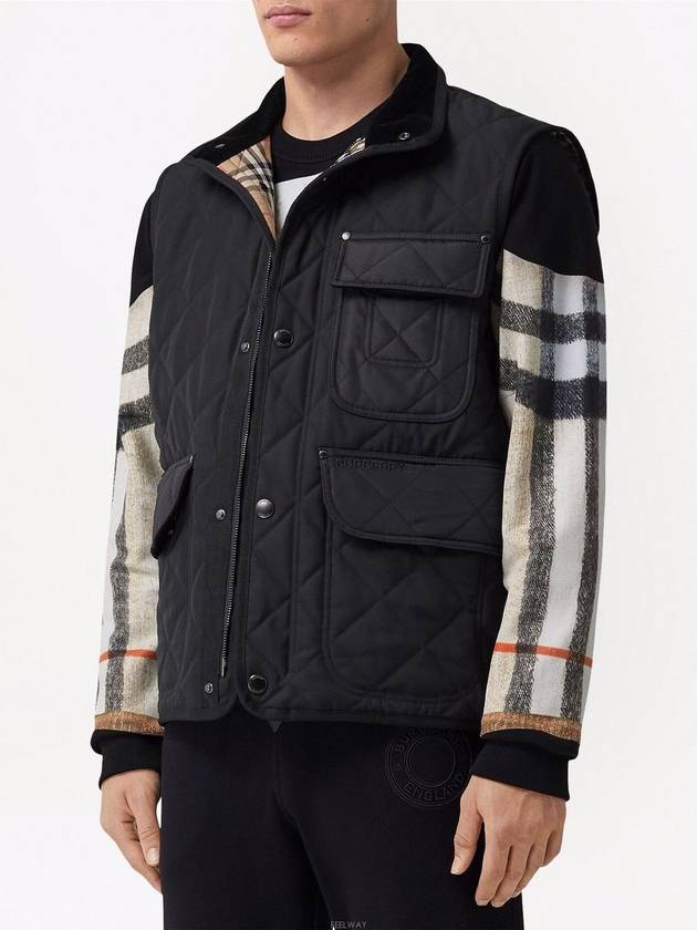 Burberry Diamond Quilted Thermoregulated Vest Black