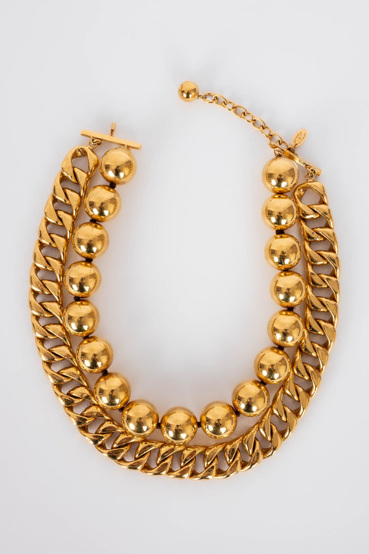 Collier dor√© Top Quality Chanel 1990s