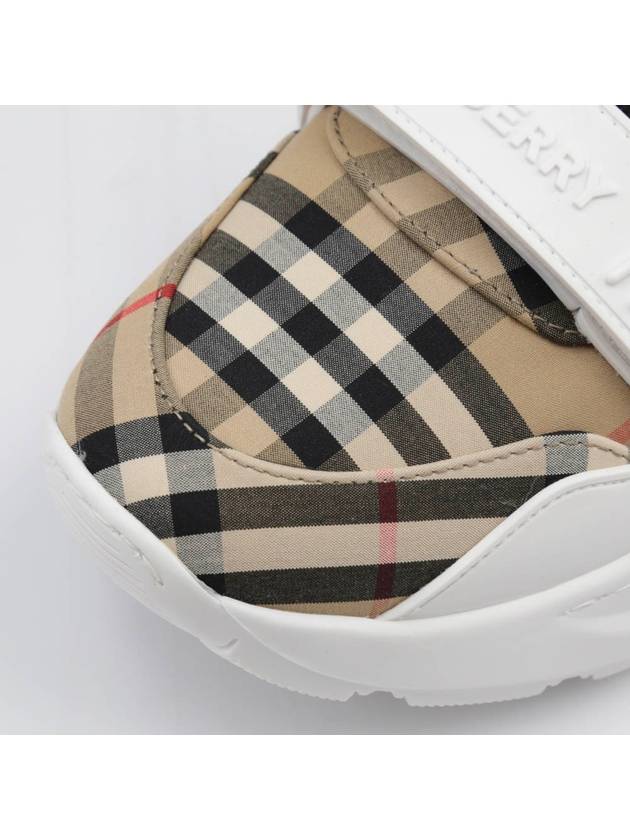 Burberry WoMen's Regis Vintage Check Velcro Low Top Sneakers Beige