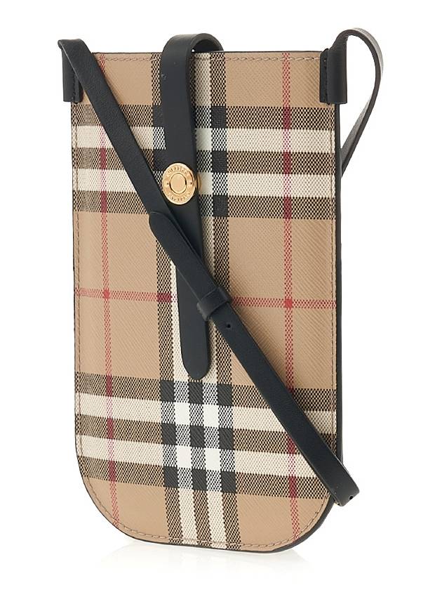 Burberry Vintage Check And Strap Phone Case Beige Black