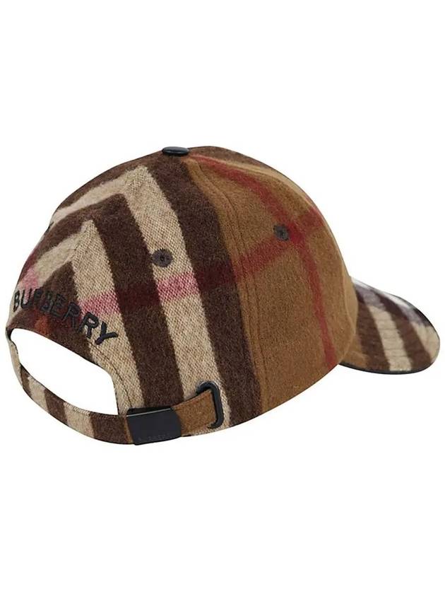 Burberry House Check Wool Ball Cap Brown