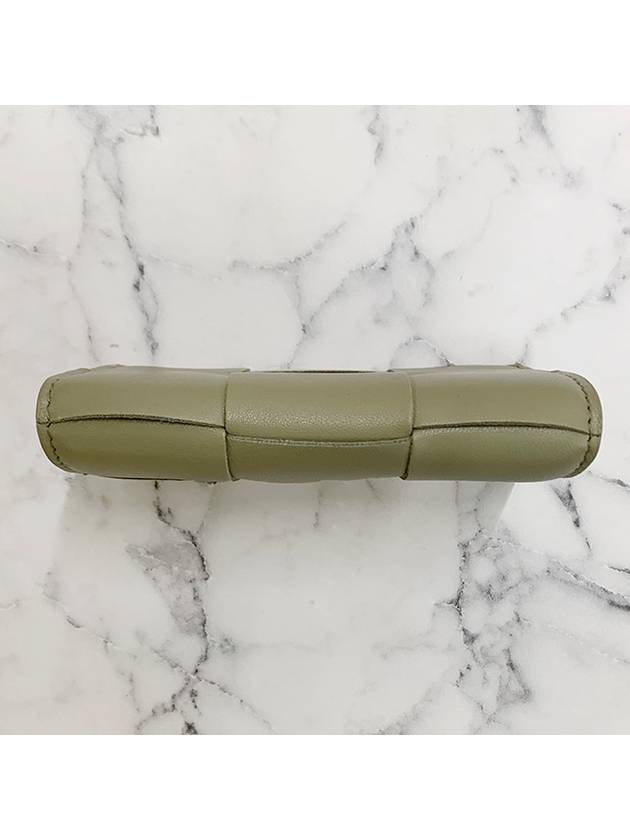 Bottega veneta Intrecciato Flap Card Wallet Travertine
