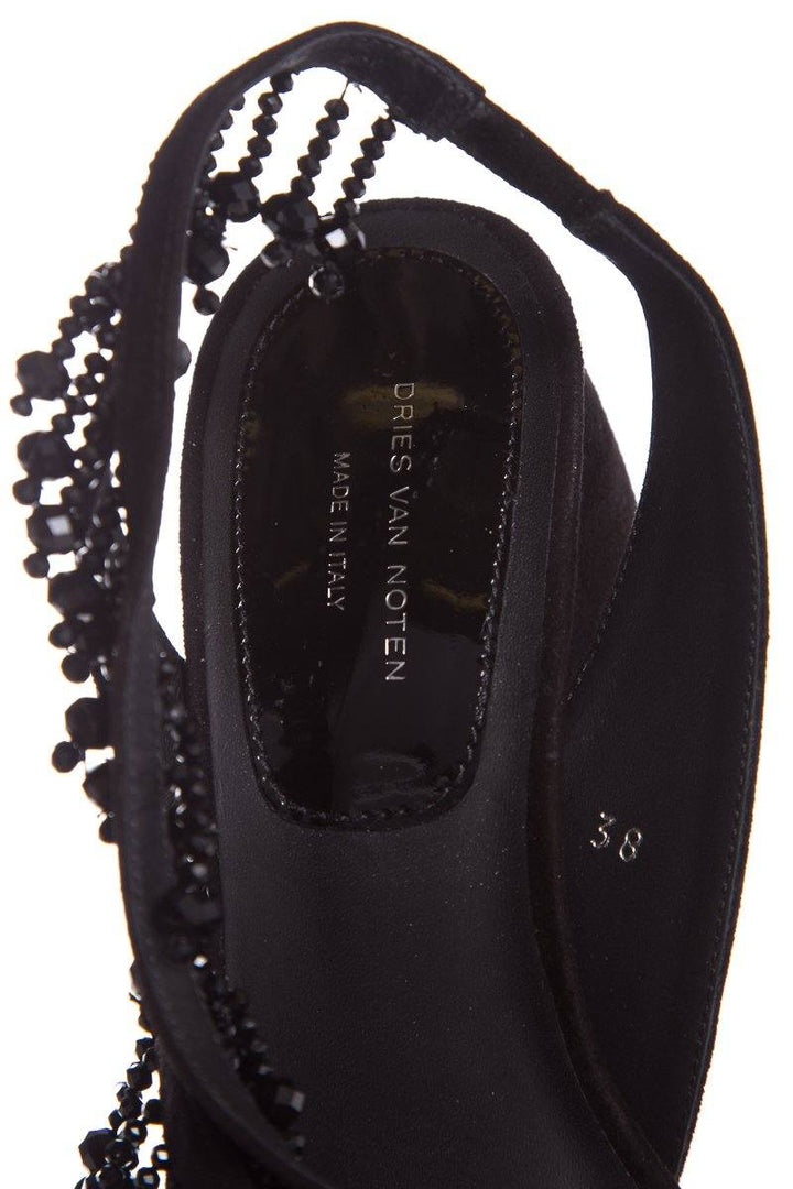 Dries Van Noten Black Sandals SZ 38 NWT