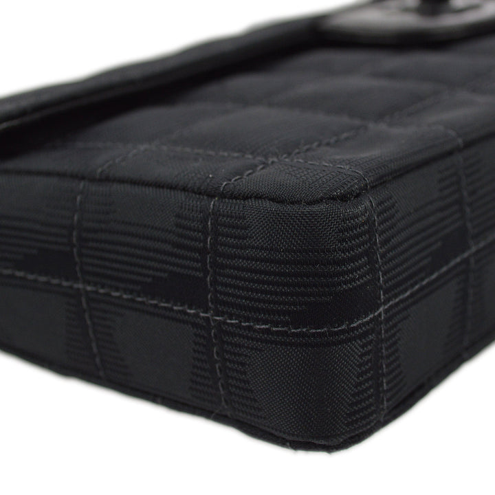 Top Quality Chanel 2000-2001 Black Jacquard New Travel Line East West