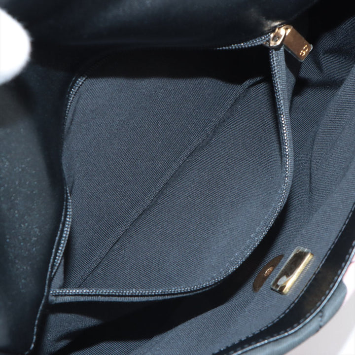Top Quality Chanel 19 Canvas x Leather Chain Shoulder Bag Multicolor Gold x Silver Gold AS1160