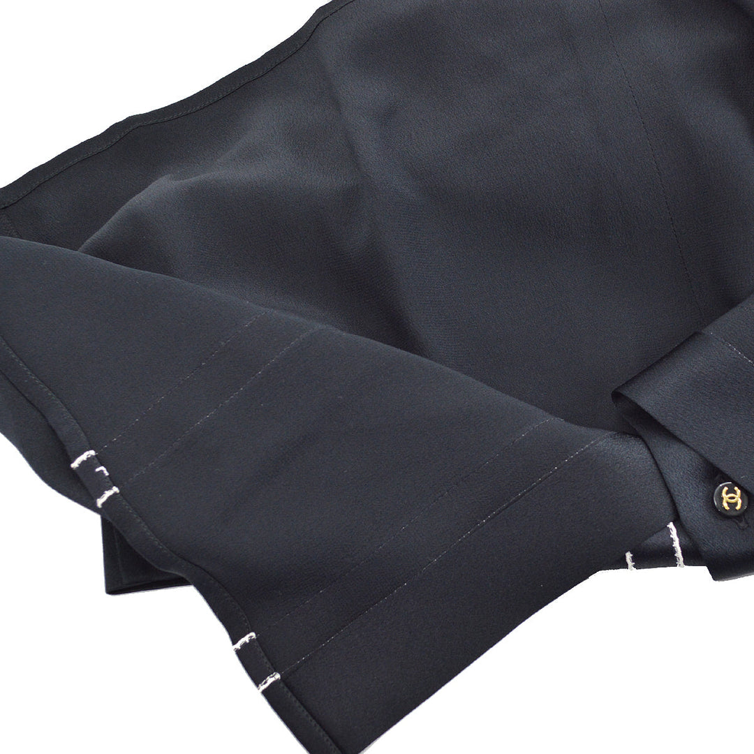 Top Quality Chanel Blouse Shirt Black 94A #40