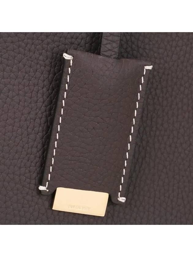 Burberry Frances Small Leather Tote Bag Brown