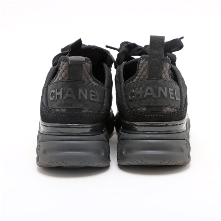 Top Quality Chanel Coco Fabric Trainers 35  Black G38501