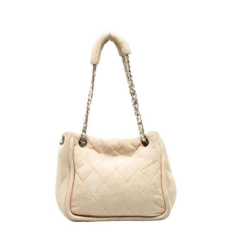 Top Quality Chanel Mattress Logo Gold  Boar Chain houlder Bag Beige Sweater  CHANEL