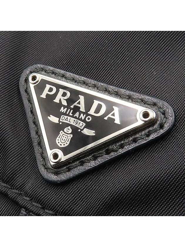 1BH029 Black color Re nylon mini backpack chain cross bag