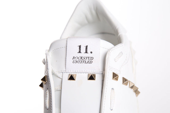 Valentino White Rockstud  Sneakers SZ 42