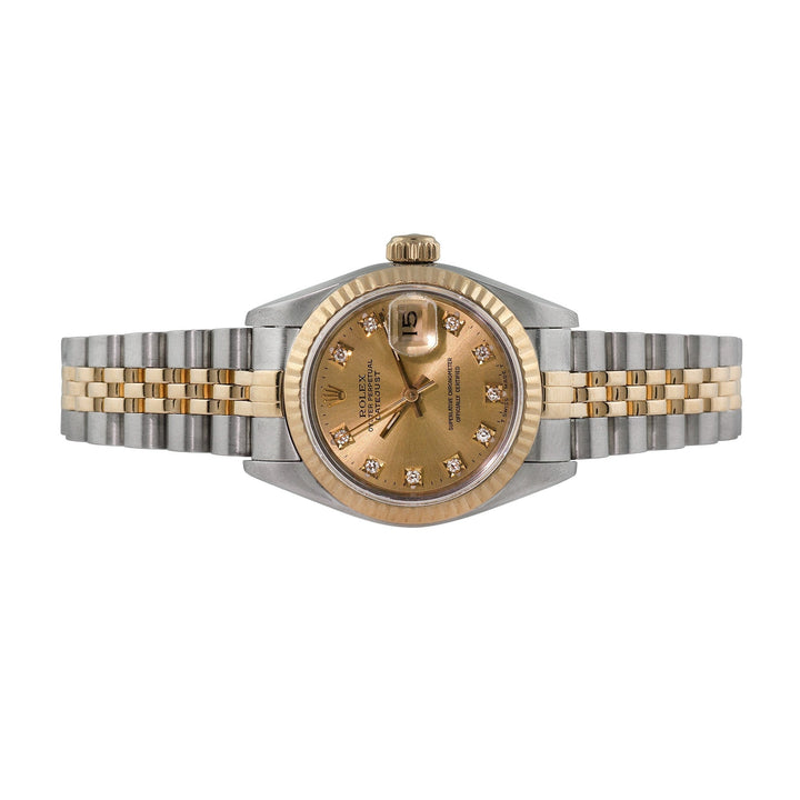 Rolex Ladies Two-tone Datejust with Factory diamonds, item #12