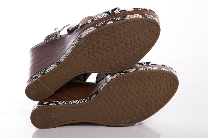 Cole Haan Snake Print Wedge SZ 8