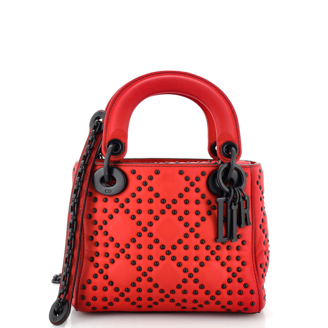 Top quality Dior Lady Top quality Dior Chain Bag Cannage Studded Calfskin Mini