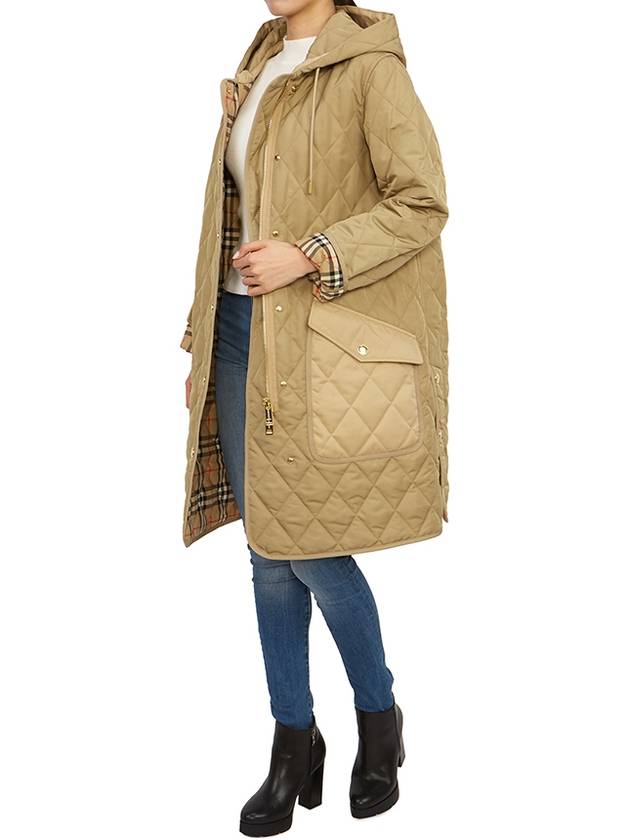 Burberry Diamond Quilted Hoodie Padding Archive Beige