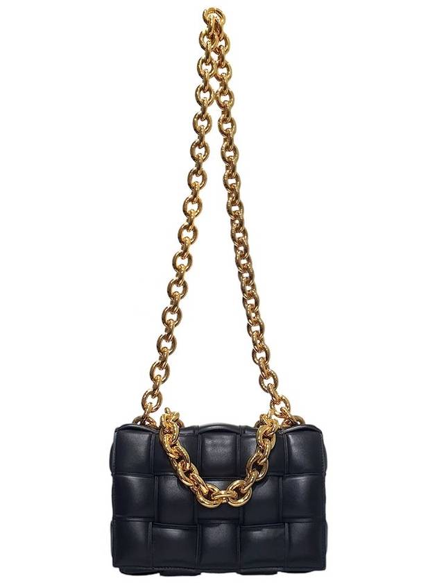 Bottega veneta 631421 Padded cassette gold chain shoulder bag