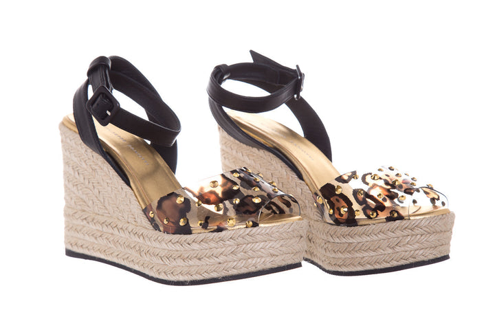 Guiseppe Zanotti Leopard PVC Espadrille SZ 37