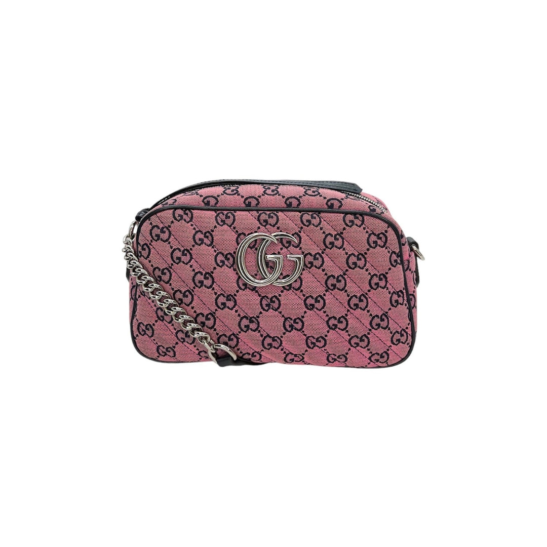 Gucci GG Canvas Small Marmont Matelassé Crossbody Bag