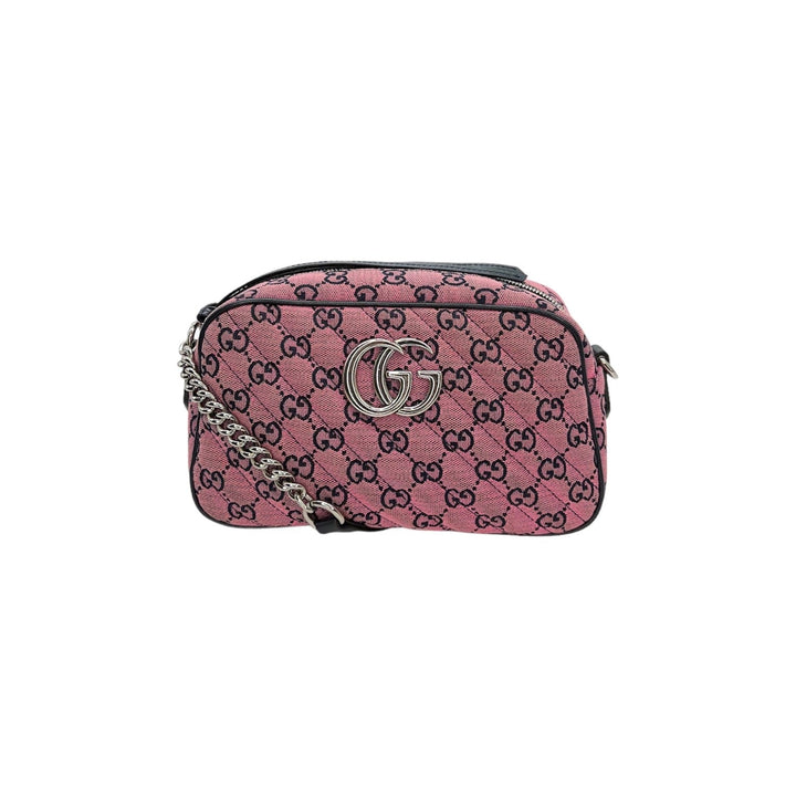 Gucci GG Canvas Small Marmont Matelassé Crossbody Bag