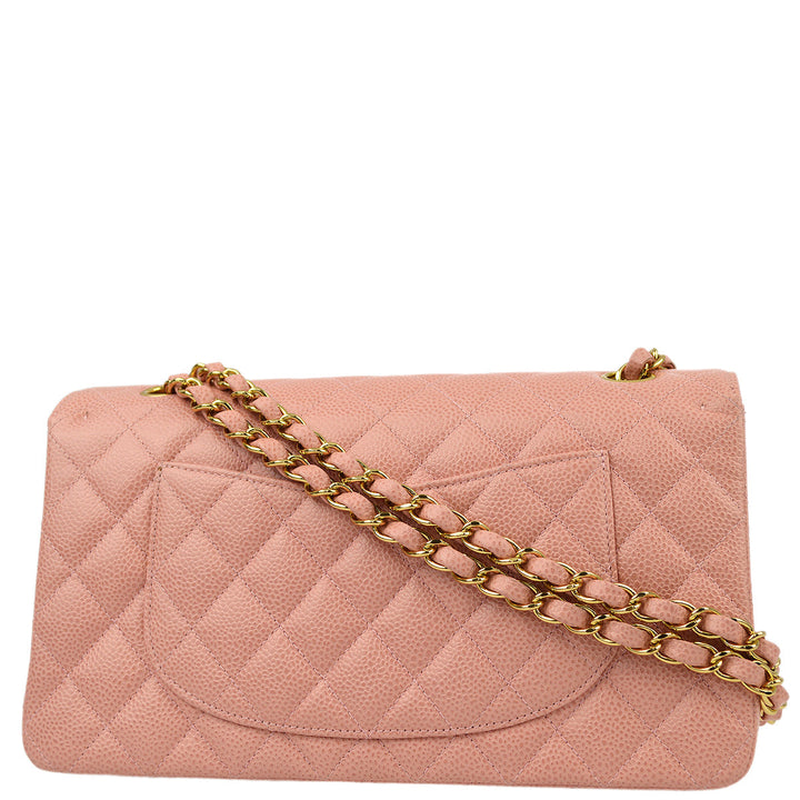 Top Quality Chanel Pink Caviar Medium Classic Double Flap Shoulder Bag