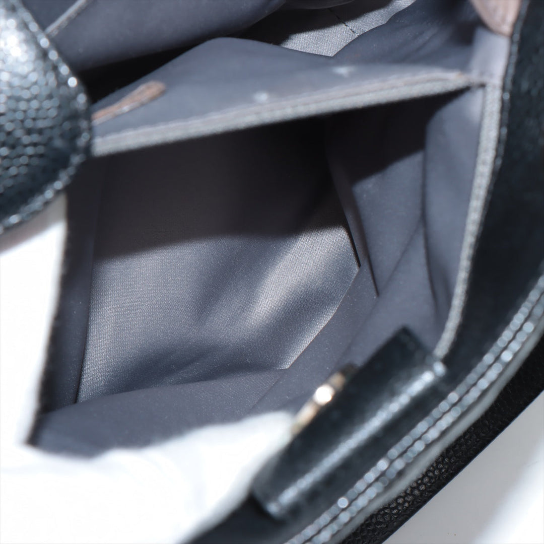 Top Quality Chanel PST Caviar S Tote Top Bag Black Silver Gold  15th