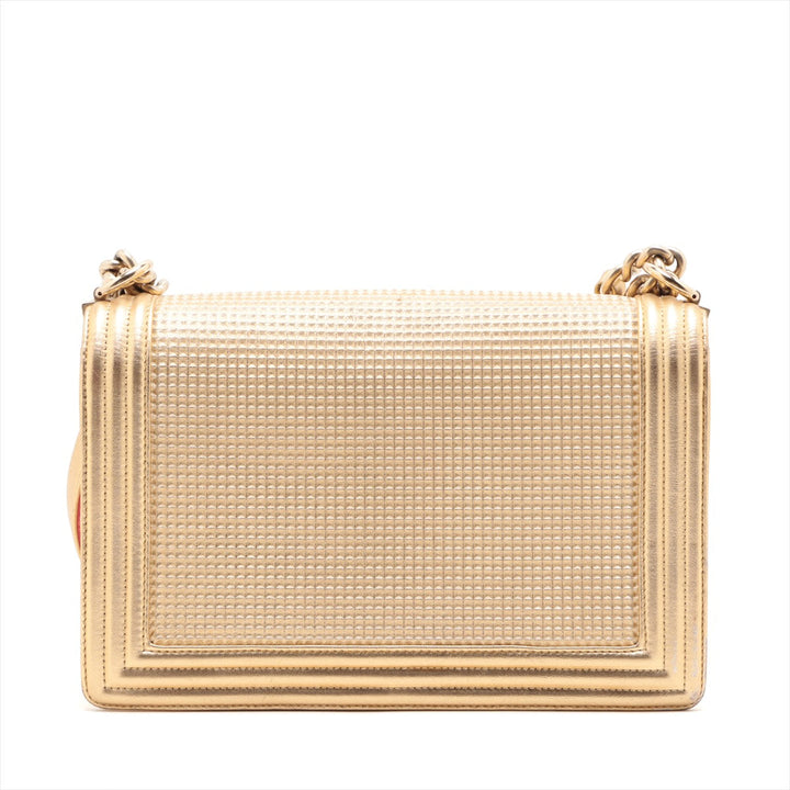 Top Quality Chanel Boy Top Quality Chanel 28   Chain Shoulder Bag Gold Gold  18 A92193