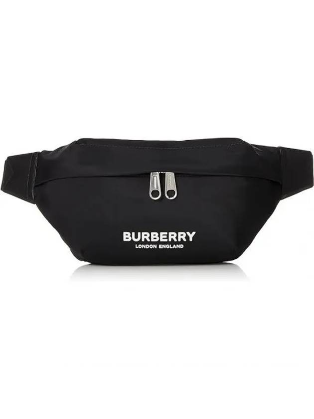 Burberry Logo Print Nylon Sonny Bum Belt Bag Black