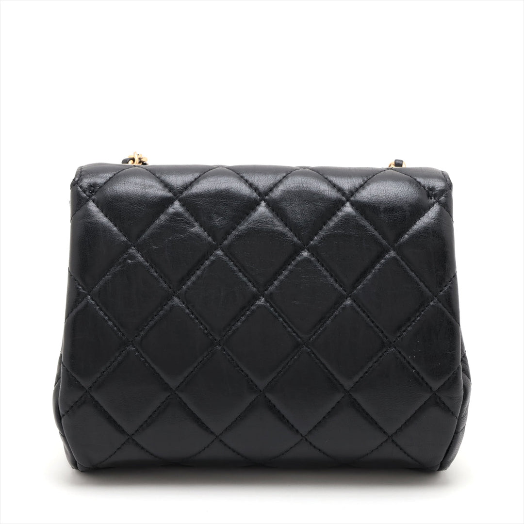 Top Quality Chanel Matrasse Single Flap Single Chain Bag Black