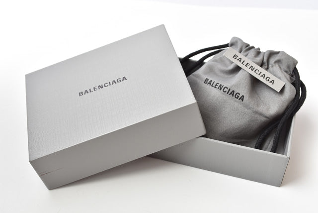 Top Quality Balenciaga Leather Card Case/Coin Case Light Brown