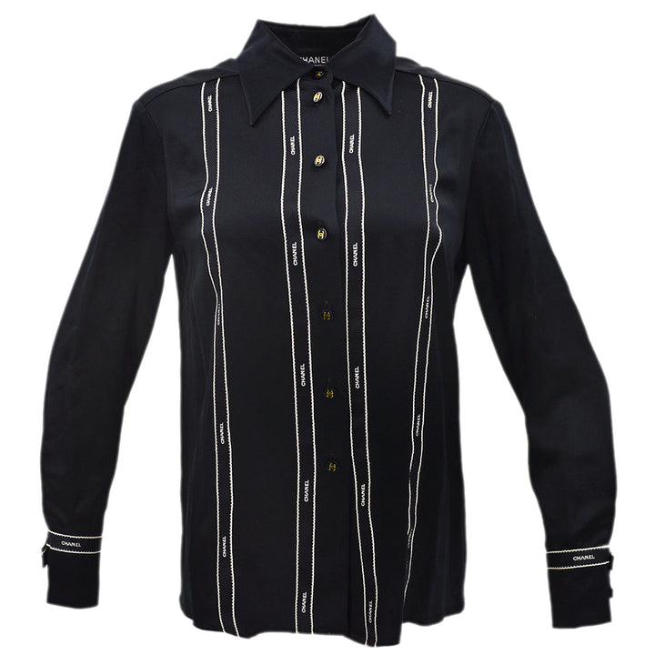 Top Quality Chanel Blouse Shirt Black 94A #40